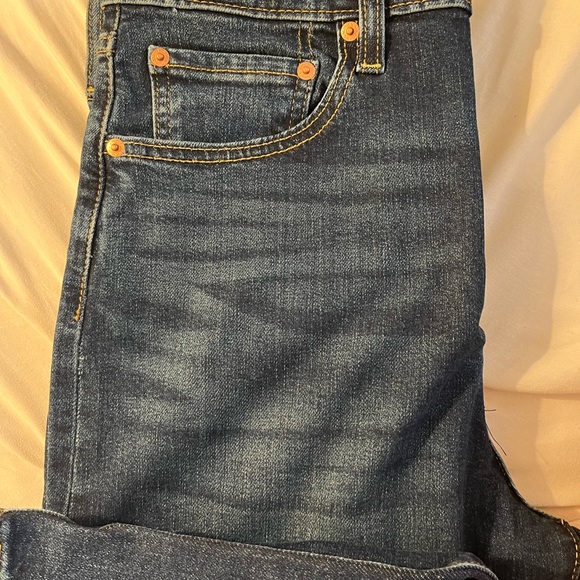 Levi's Dark Blue Straight Leg Women's Jeans - Picture 4 of 5